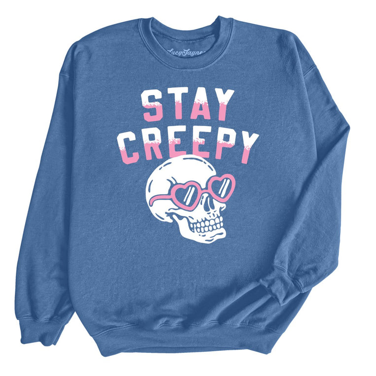 Stay Creepy - Indigo Blue - Unisex Sweatshirt