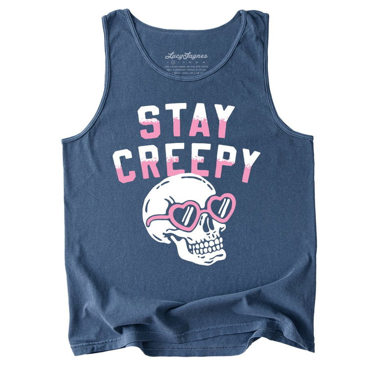 Stay Creepy - Denim - Tank Top