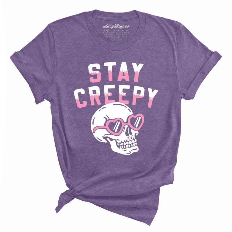 Stay Creepy - Heather Purple - Unisex T-Shirt