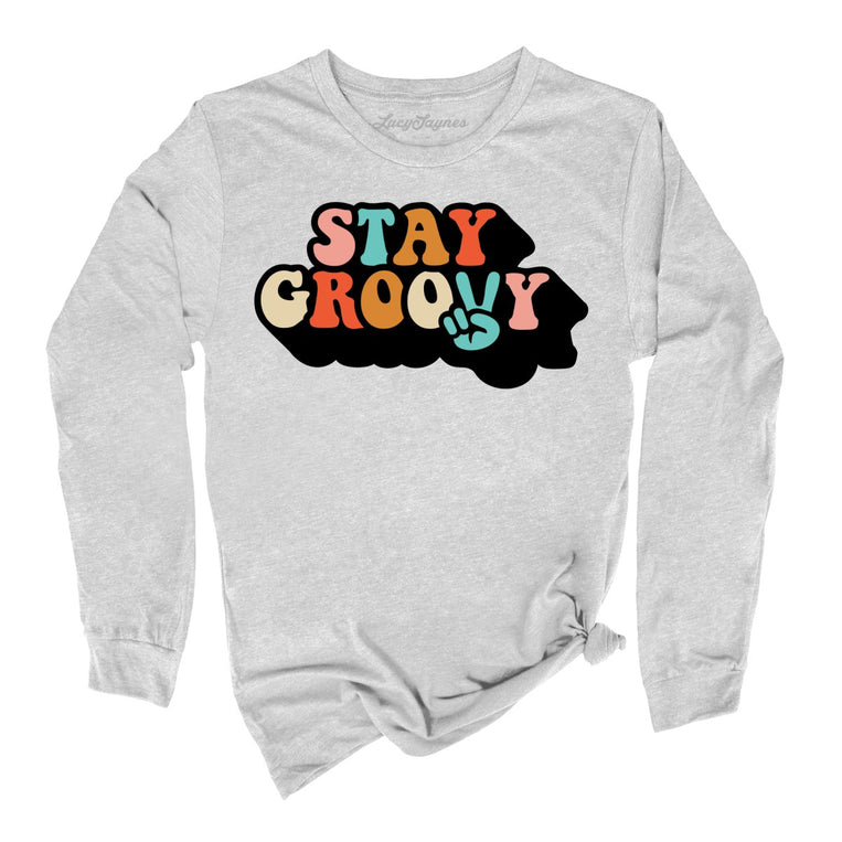 Stay Groovy - Athletic Heather - Full Front