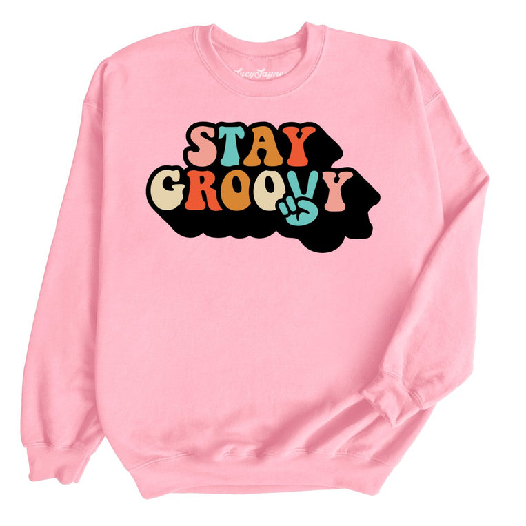 Stay Groovy - Light Pink - Full Front