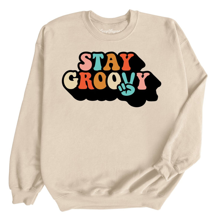 Stay Groovy - Sand - Full Front