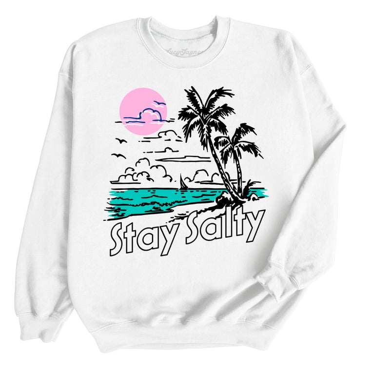 Stay Salty - White - Full Front