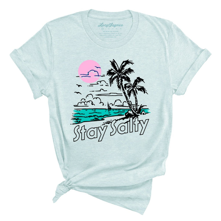 Stay Salty - Heather Ice Blue - Full Front