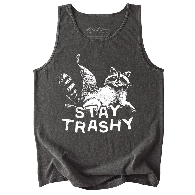 Stay Trashy Comfort Colors Graphic Tank Top