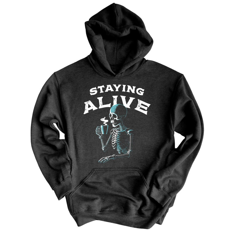 Staying Alive - Charcoal Heather - Full Front