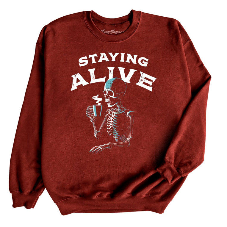 Staying Alive - Garnet - Full Front