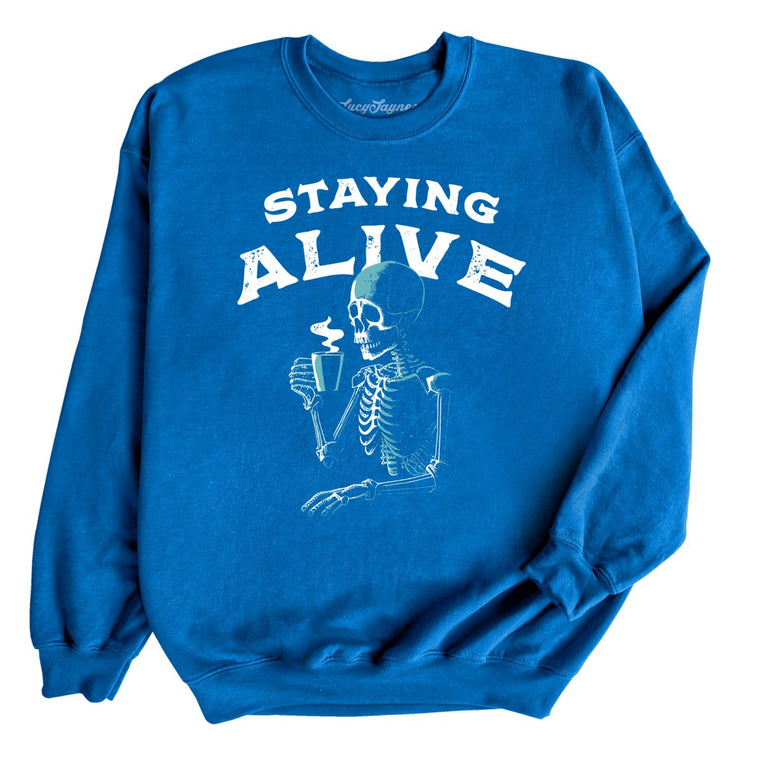 Staying Alive - Royal - Full Front
