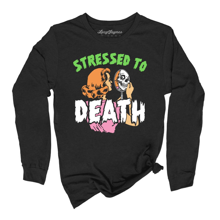 Stressed To Death - Black - Full Front