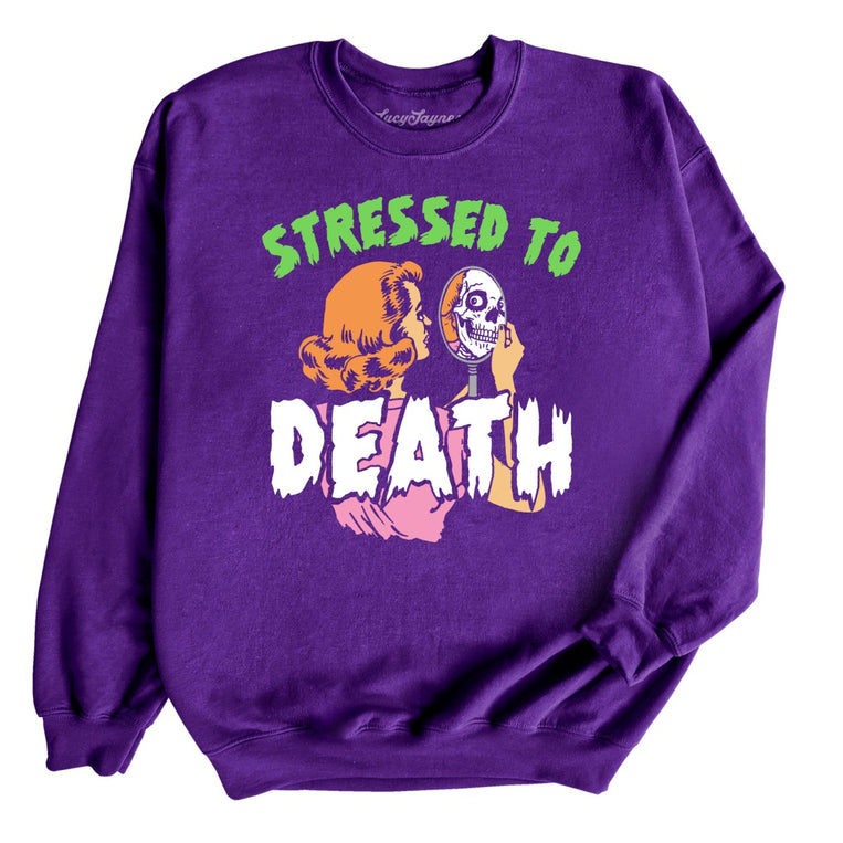 Stressed To Death - Purple - Full Front