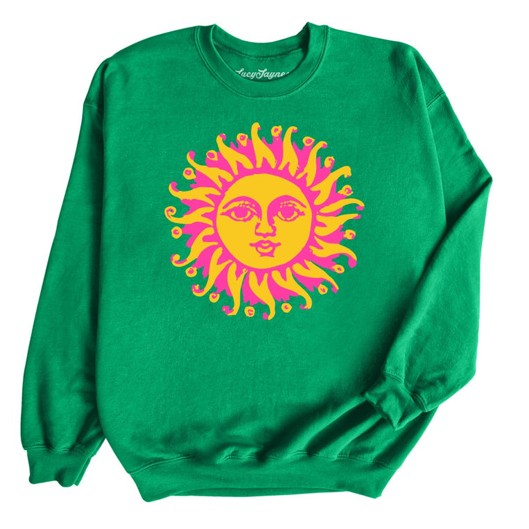 Sun Goddess - Irish Green - Unisex Sweatshirt