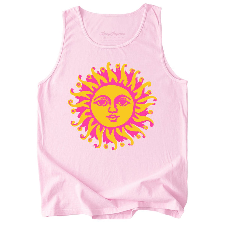 Sun Goddess Comfort Colors Graphic Tank Top - Blossom