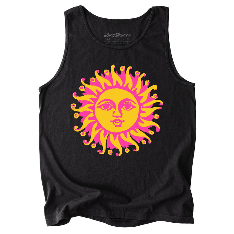 Sun Goddess Comfort Colors Graphic Tank Top - Black