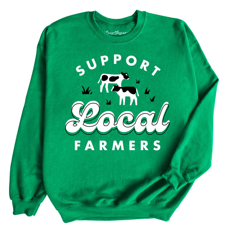 Support Local Farmers - Irish Green - Full Front