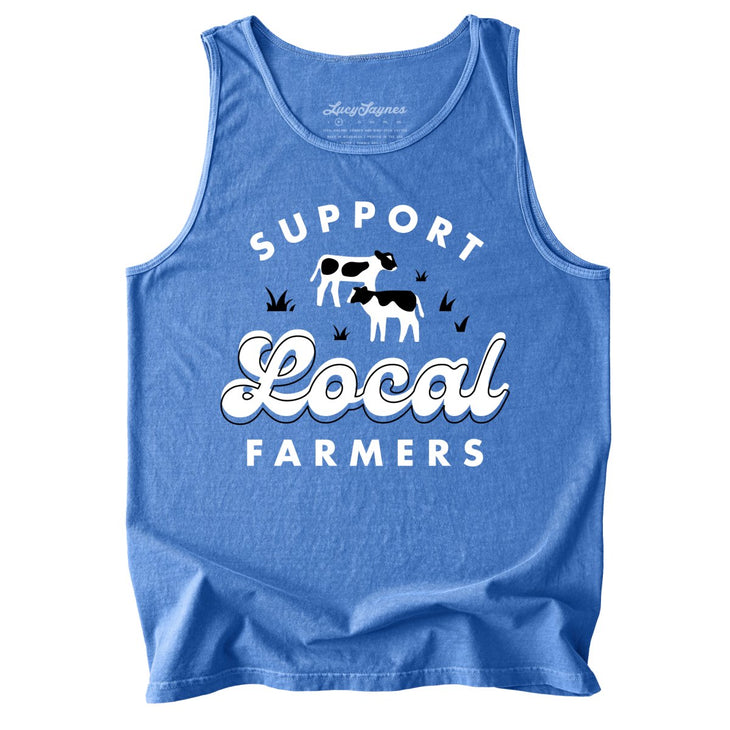 Support Local Farmers Comfort Colors Tank Top
