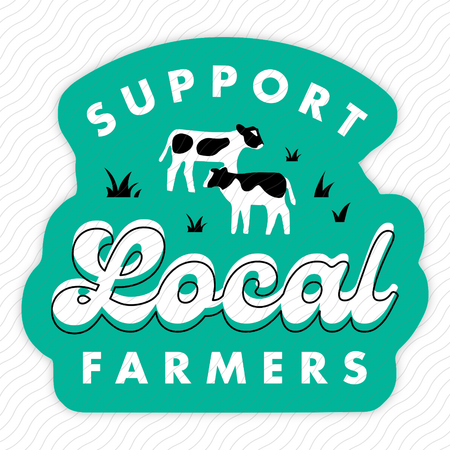 Support Local Farmers Sticker