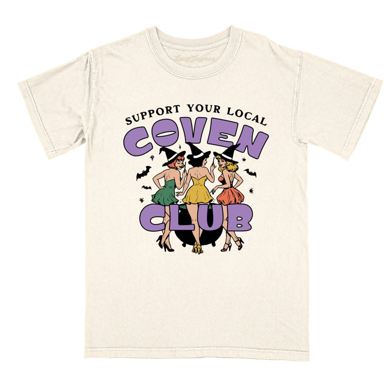 Support Your Local Coven Club - Ivory - Comfort Colors Tee