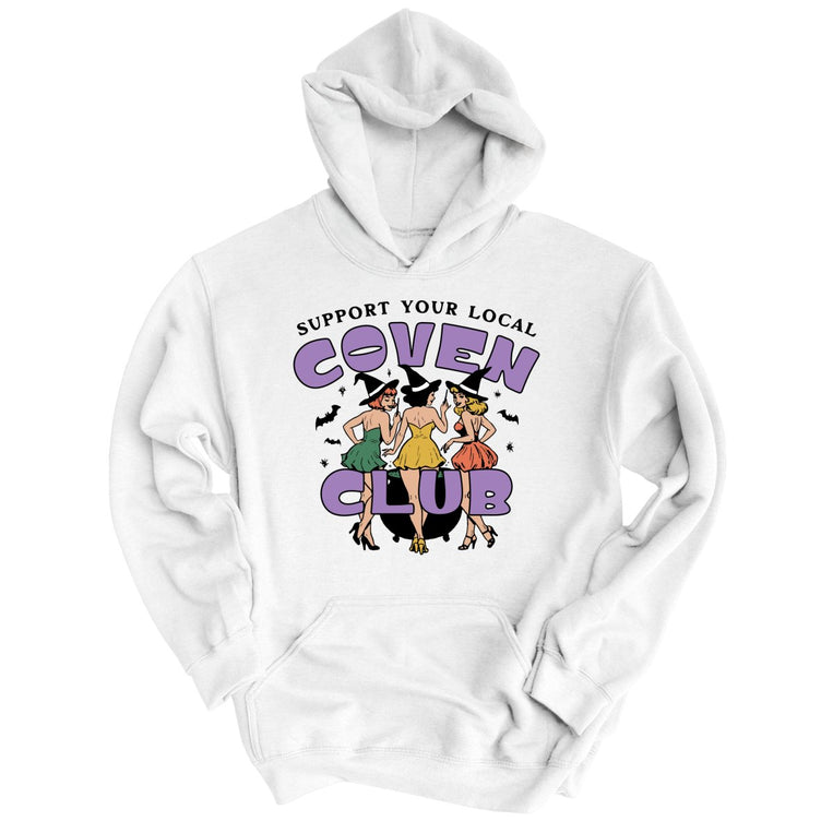 Support Your Local Coven Club - White - Unisex Hoodie