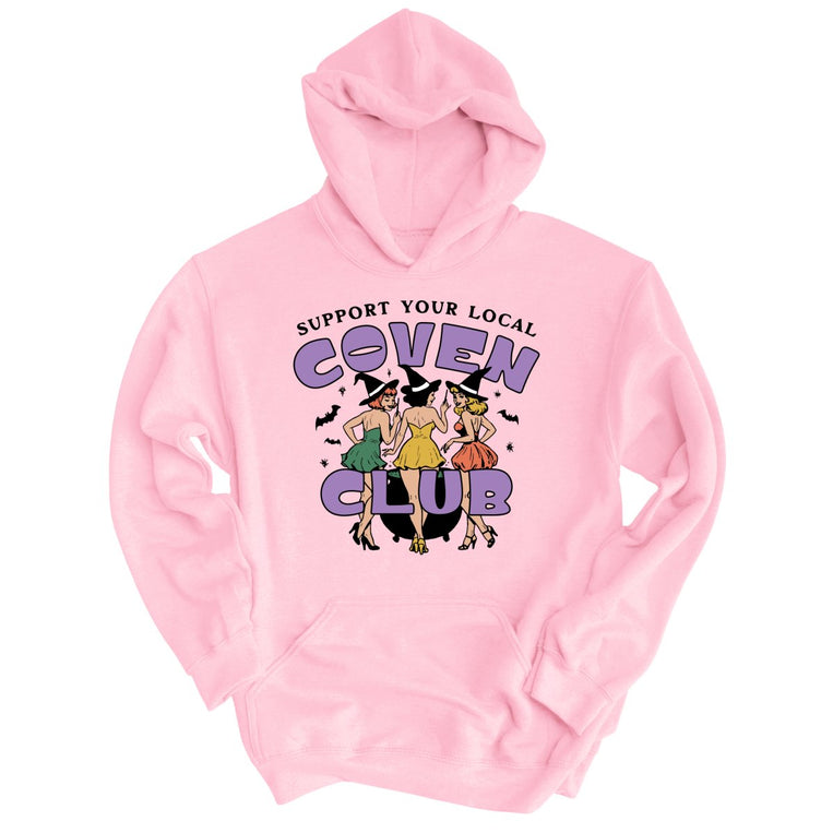 Support Your Local Coven Club - Light Pink - Unisex Hoodie
