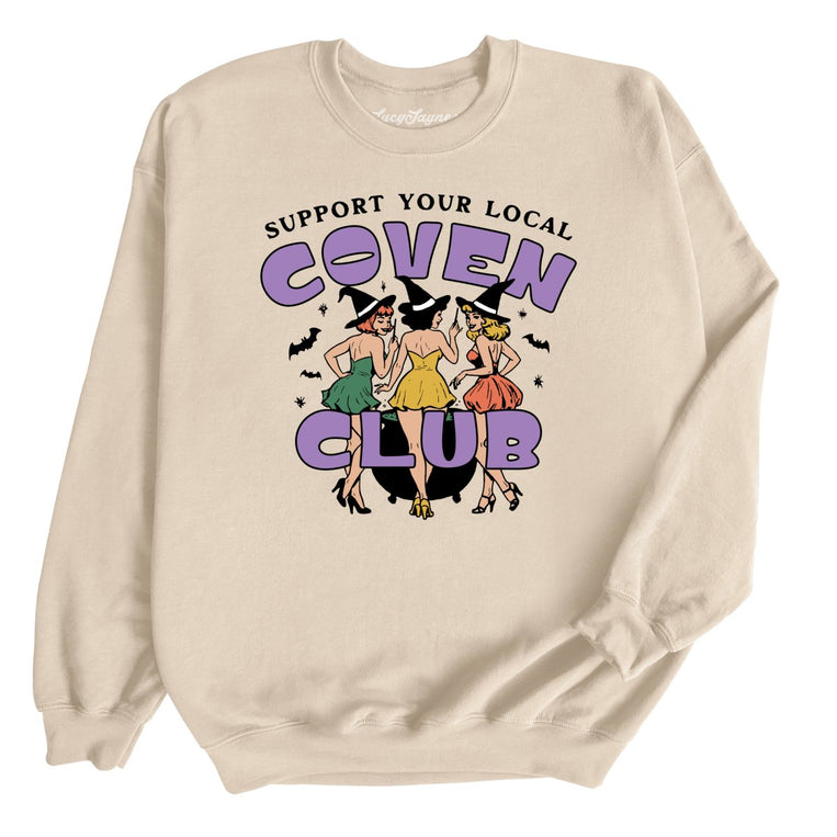 Support Your Local Coven Club - Sand - Unisex Sweatshirt