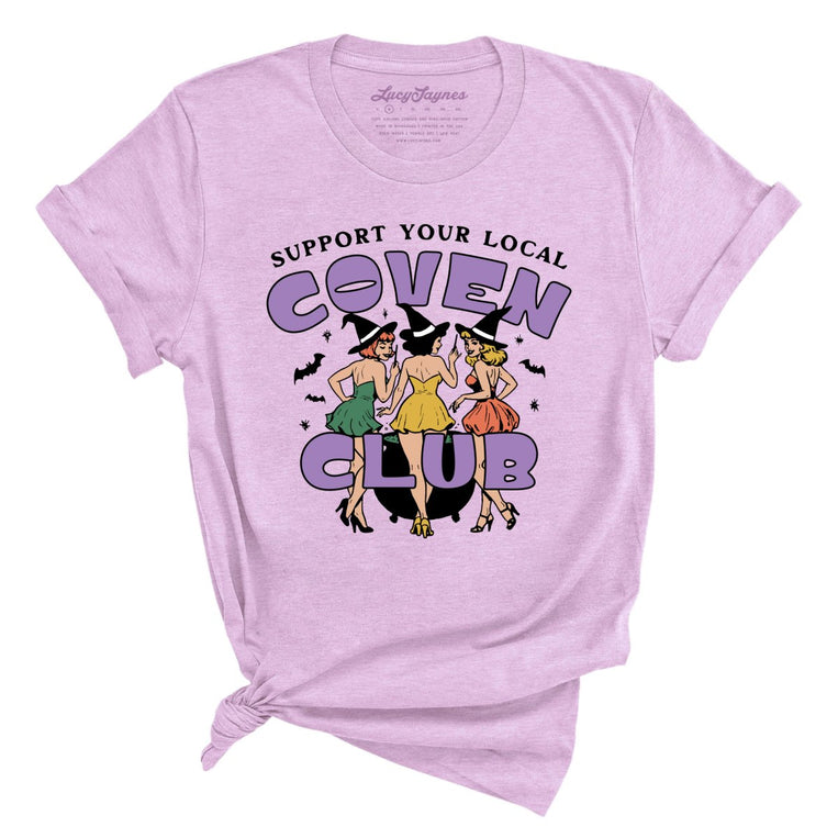 Support Your Local Coven Club - Heather Prism Lilac - Unisex T-Shirt
