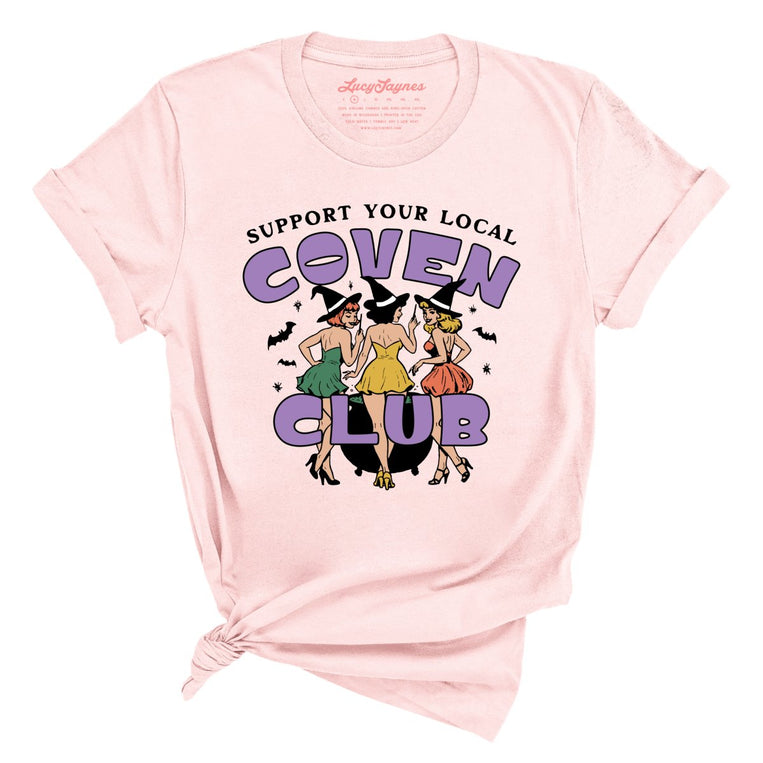 Support Your Local Coven Club - Soft Pink - Unisex T-Shirt