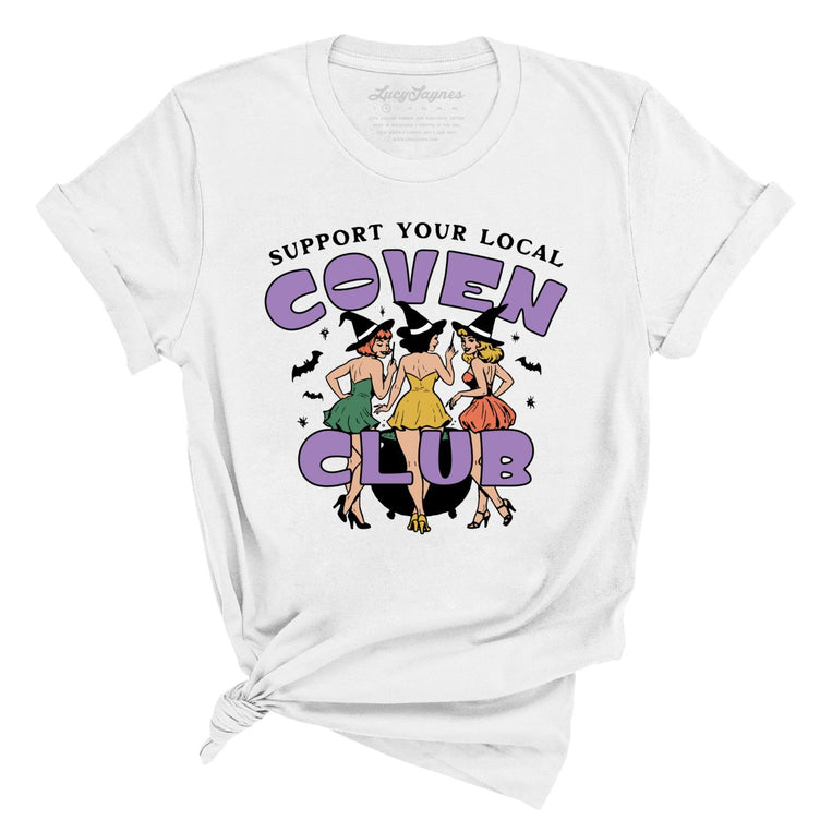 Support Your Local Coven Club - White - Unisex T-Shirt