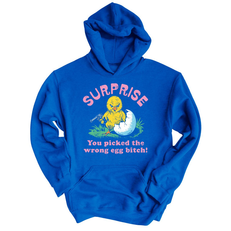 Surprise You Picked The Wrong Egg - Royal - Unisex Hoodie