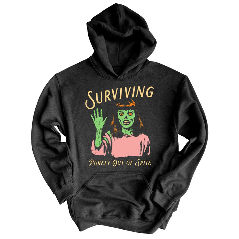 Surviving Purely Out Of Spite - Charcoal Heather - Full Front