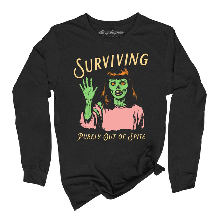 Surviving Purely Out Of Spite - Black - Full Front