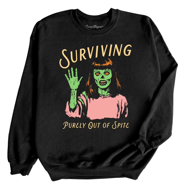 Surviving Purely Out Of Spite - Black - Full Front