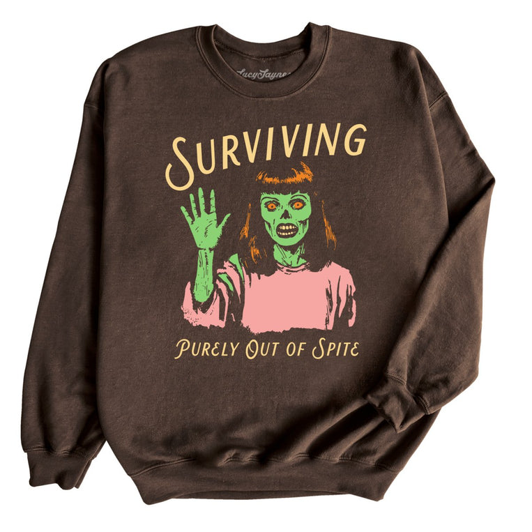 Surviving Purely Out Of Spite - Dark Chocolate - Full Front