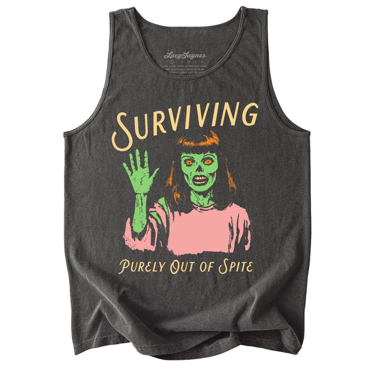Surviving Purely Out Of Spite Comfort Colors Tank Top