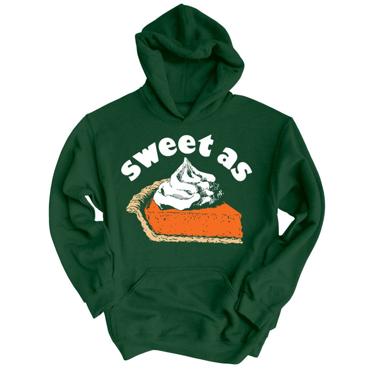 Sweet As Pumpkin Pie - Forest Green - Unisex Hoodie
