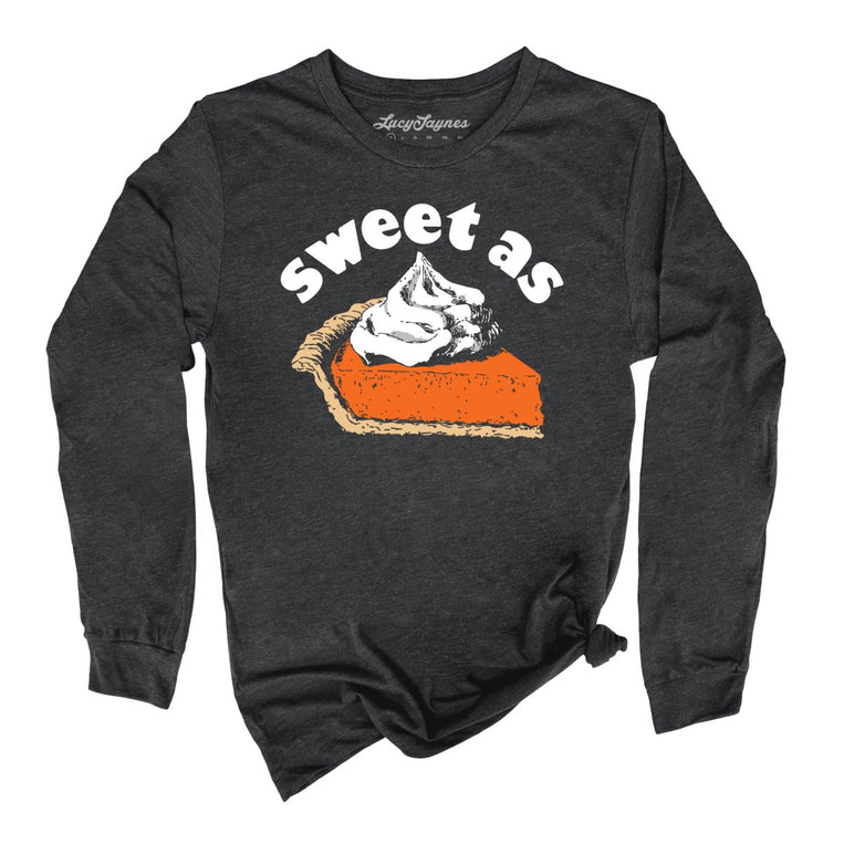 Sweet As Pumpkin Pie - Dark Grey Heather - Full Front