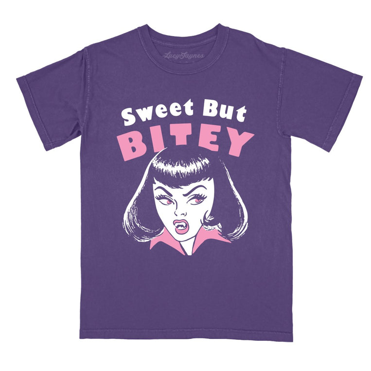 Sweet But Bitey - Grape - Comfort Colors Tee