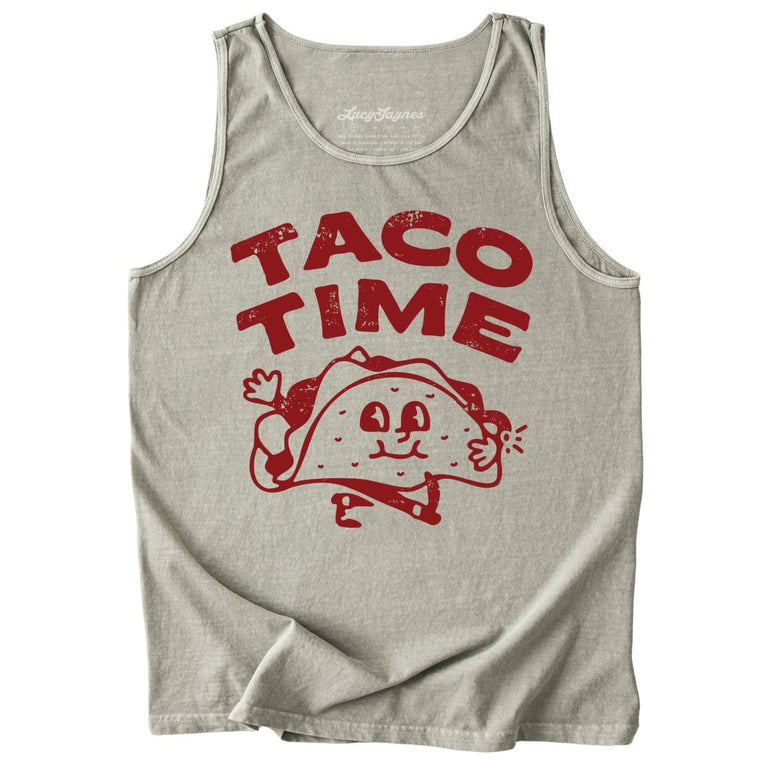 Taco Time Comfort Colors Graphic Tank Top - Sandstone