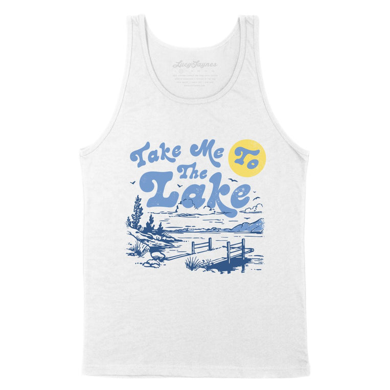Take Me To The Lake - White - Unisex Tank Top