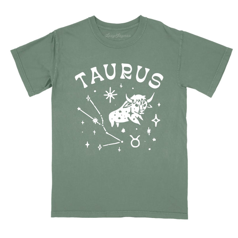 Taurus - Moss - Comfort Colors Tee