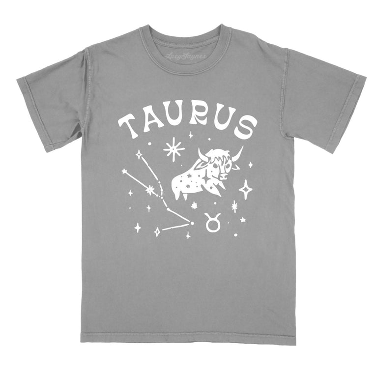 Taurus - Grey - Comfort Colors Tee