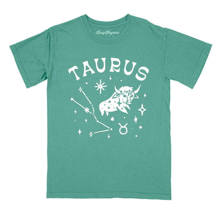 Taurus - Light Green - Comfort Colors Tee