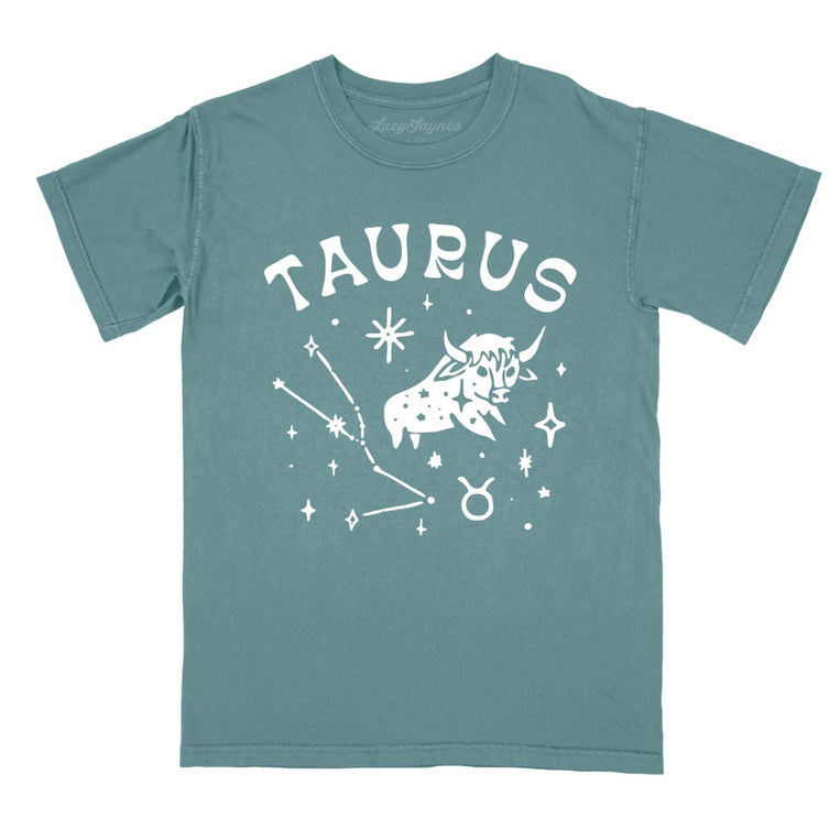 Taurus - Blue Spruce - Comfort Colors Tee