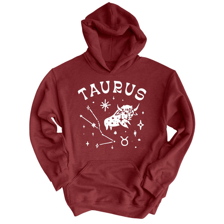 Taurus Graphic Hoodie - Maroon