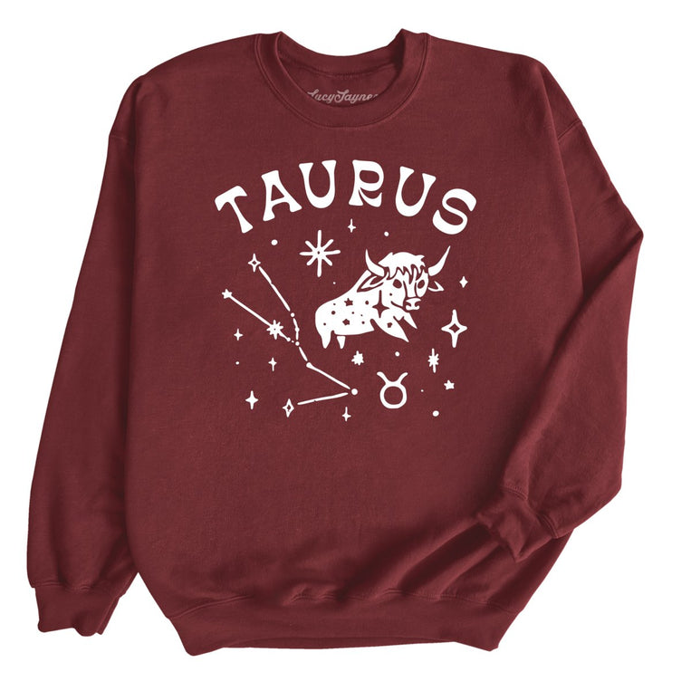 Taurus - Maroon - Unisex Sweatshirt