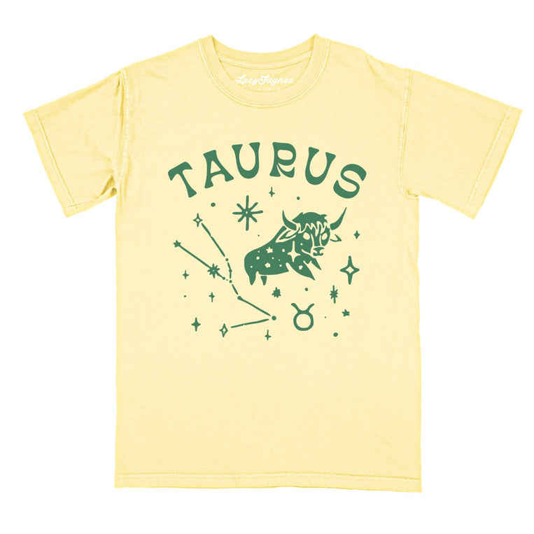 Taurus - Butter - Comfort Colors Tee