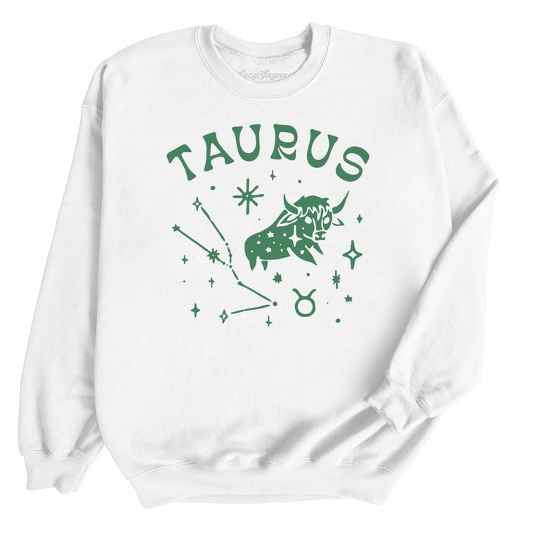 Taurus - White - Unisex Sweatshirt