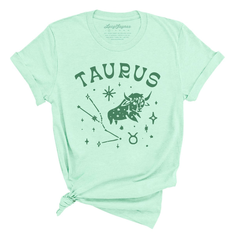 Taurus - Heather Mint - Unisex T-Shirt