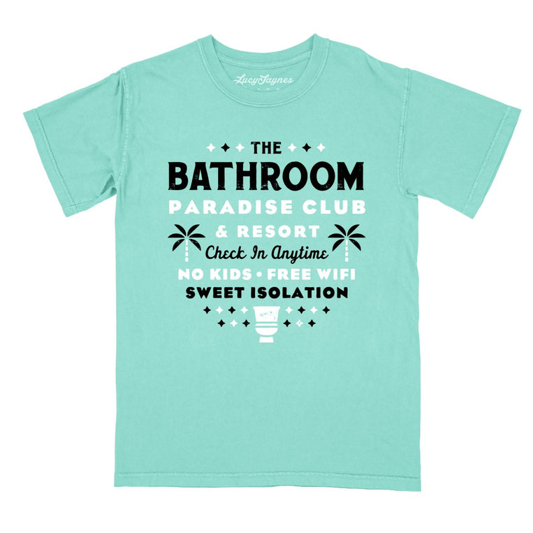 The Bathroom Paradise Club - Chalky Mint - Comfort Colors Tee