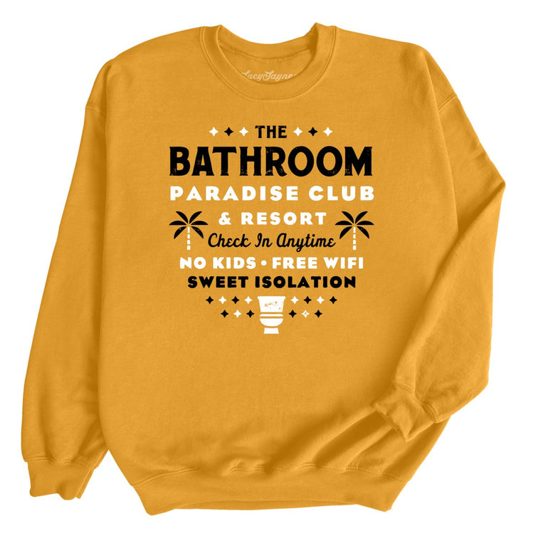 The Bathroom Paradise Club - Gold - Unisex Sweatshirt
