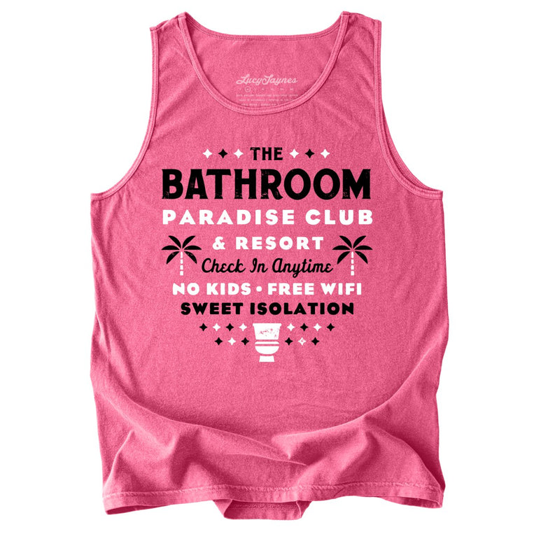 The Bathroom Paradise Club Comfort Colors Graphic Tank Top - Crunchberry